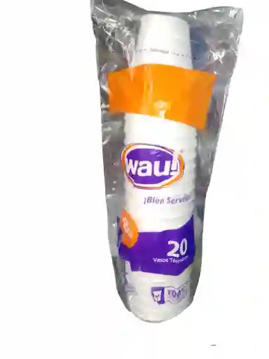 Wau Vasos De Icopor 8 Oz