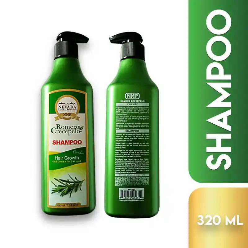 Nevada Shampoo Romero Crecepelo 320 Ml