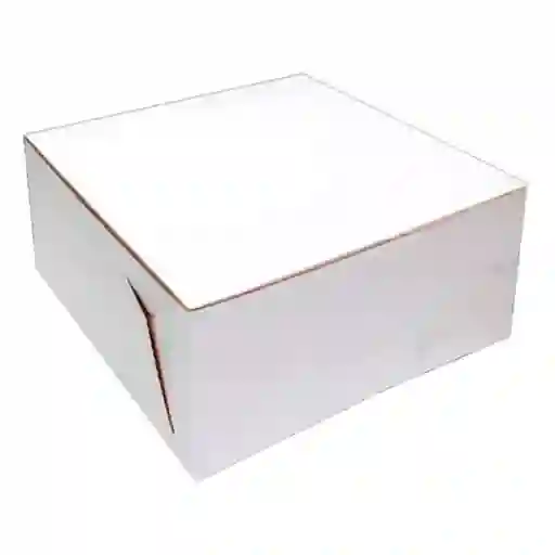 2 Cajas Blancas 24 X 24 Cm Para Tortas O Postres