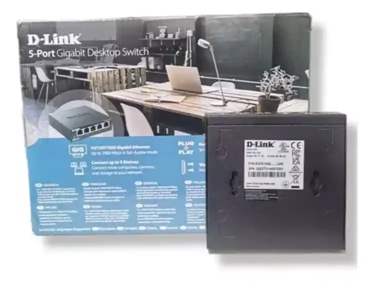 Switch D-link Gigabit 5 Puertos Dgs 105-p