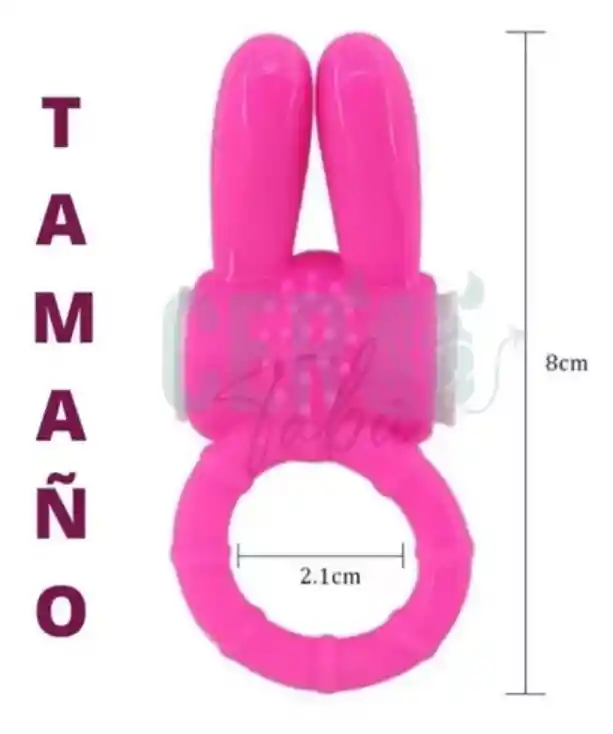 Anillo Vibrador Pene Conejo Estimulador Clitorial