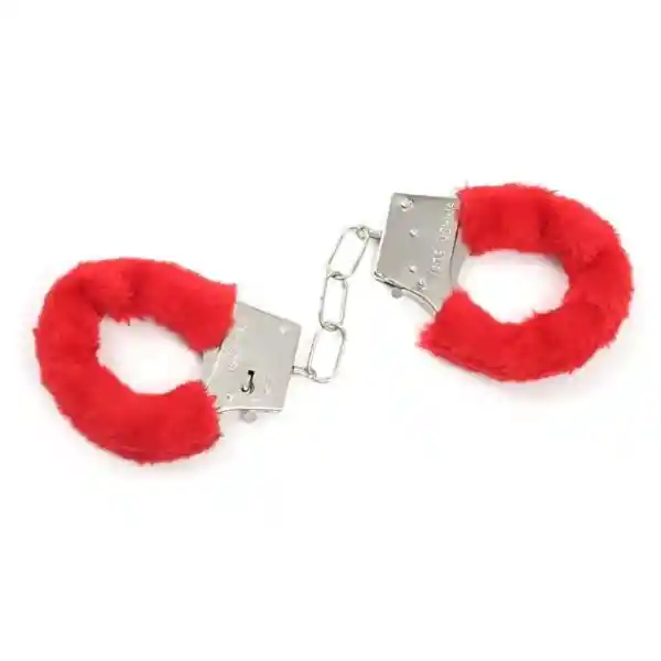Esposas Lois Metálicas De Peluche Rojo