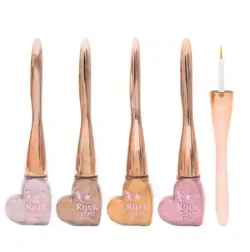 Delineador De Glitter Rock Ref Drt1329 Trendy