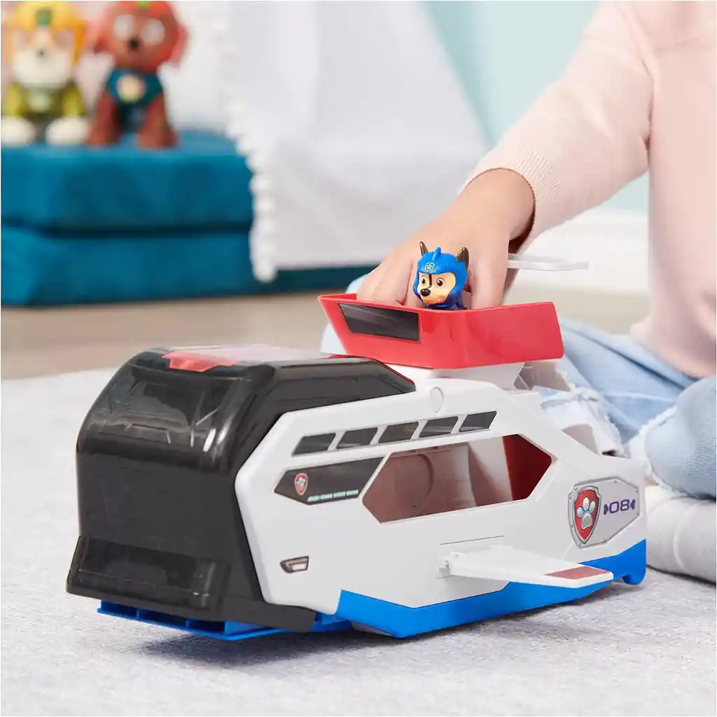 Paw Patrol Vehiculo Barco Con Lanzador Figura Chase Patrulla