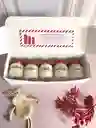 Cajita X 5 Velas Con Proposito Navideñas