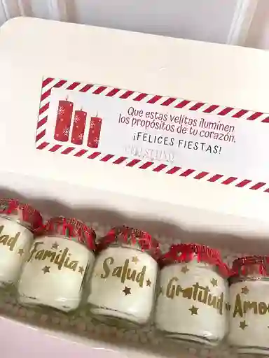 Regalo De Velitas Navideñas X 5