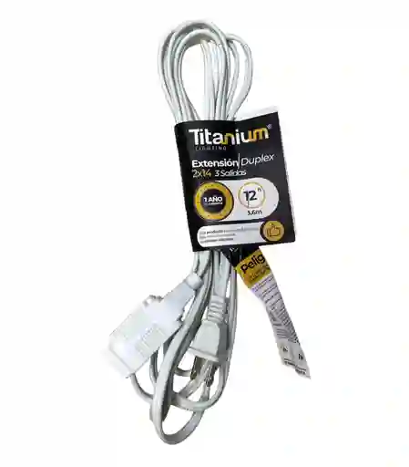 Extension Duplex 3,6 M Salidas Titanium 2x14
