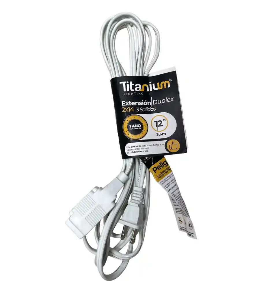 Extension Duplex 3,6 M Salidas Titanium 2x14