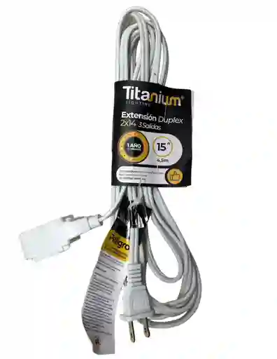Extension Duplex 4.5 M Salidas Titanium 2x14