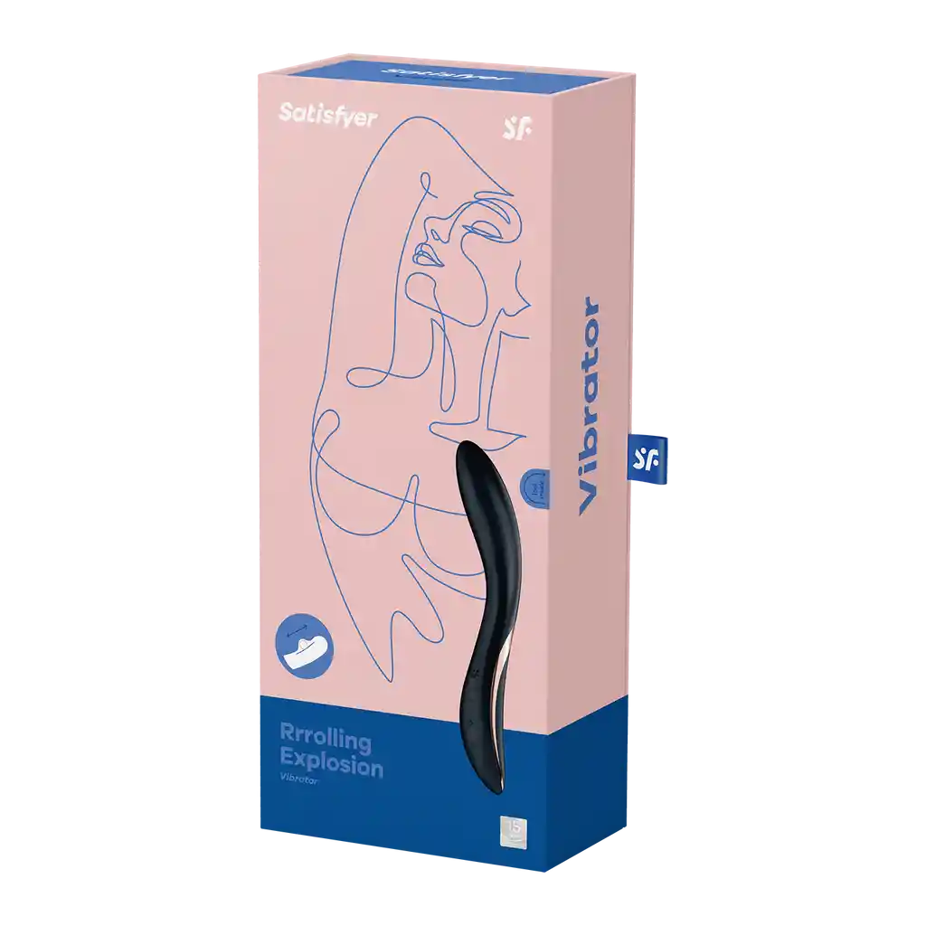 Vibrador Estimulador De Punto G Rrrolling Explosion Negro Satisfyer