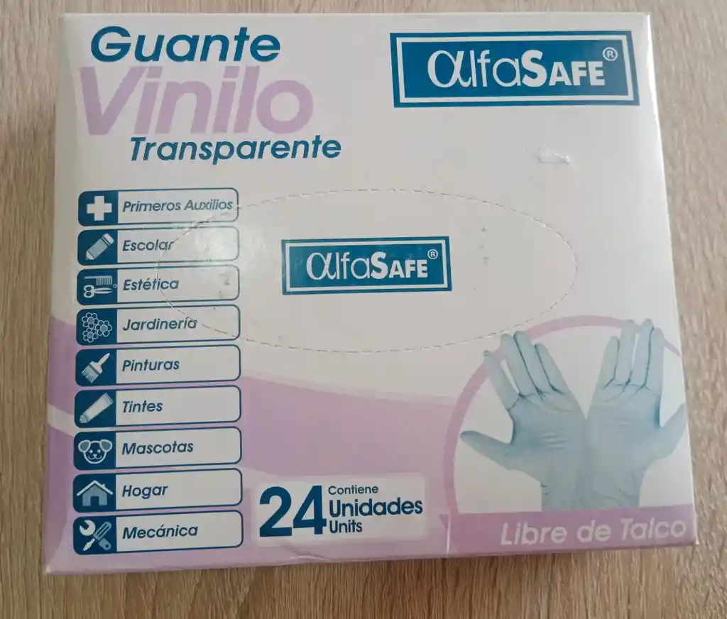 Guante Vinilo Transparente