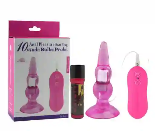 Vibrador Plug Anal Estimulador Prostatico Bulbs Plug