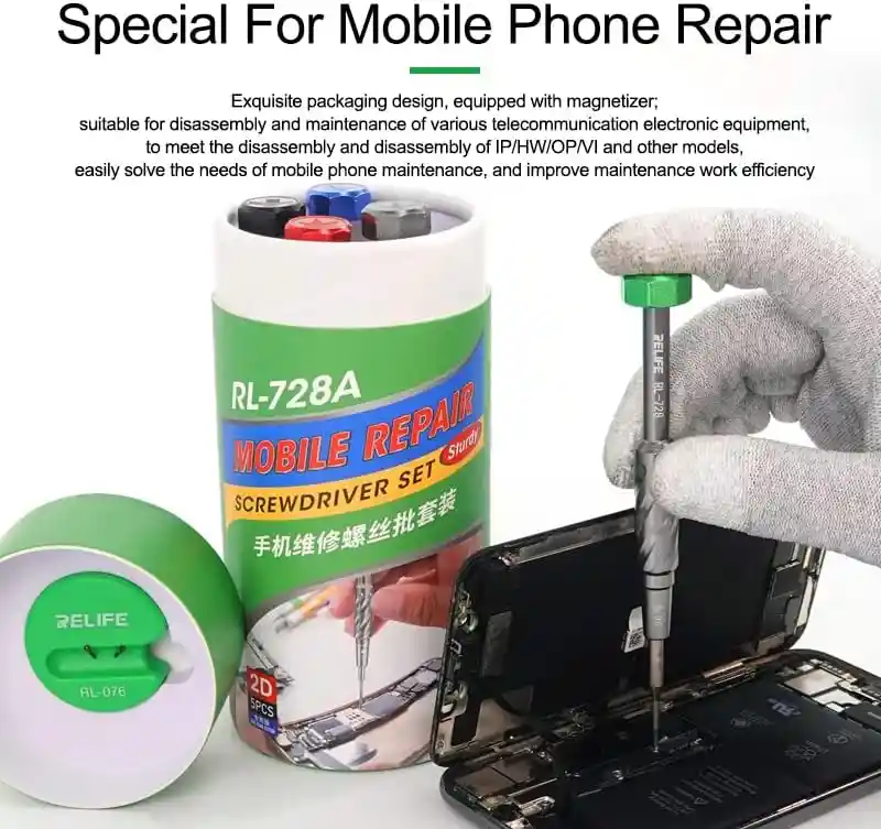 Destornillador Para Reparación De Teléfonos Móviles Rl-728a
