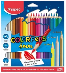 Caja De Colores Maped 4mm X24 Unds Unipunta