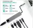Adaptador Hub Usb Tipo C 6 En 1 Para Internet Red 4k Hdmi - 1113571
