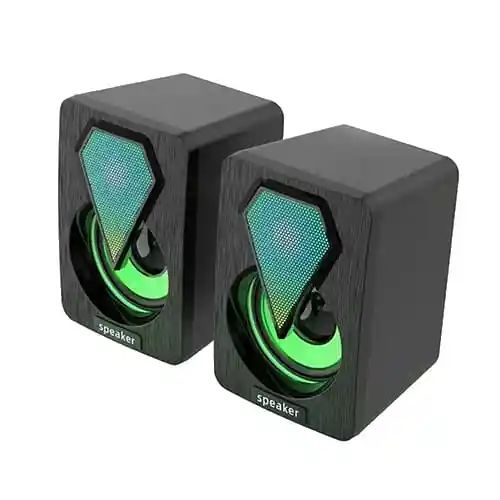 Parlante Altavoz De Escritorio Rgb Para Pc