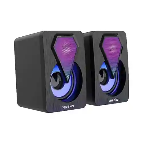 Parlante Altavoz De Escritorio Rgb Para Pc