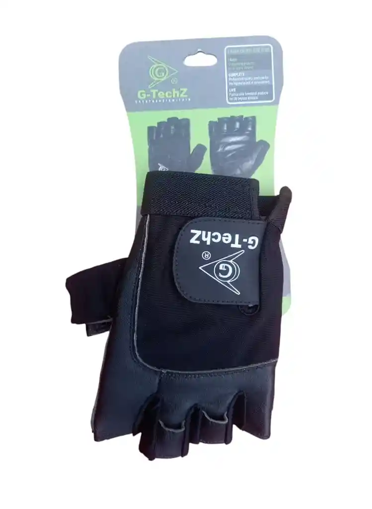 Guantes Para Pesas Cuero Talla: M Gimnasio Bicicleta Para Caballero - Negro - Forza