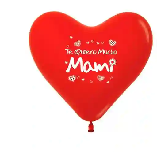 Globo Bomba R-12 Fashion Rojo Te Quiero Mucho Mami X50