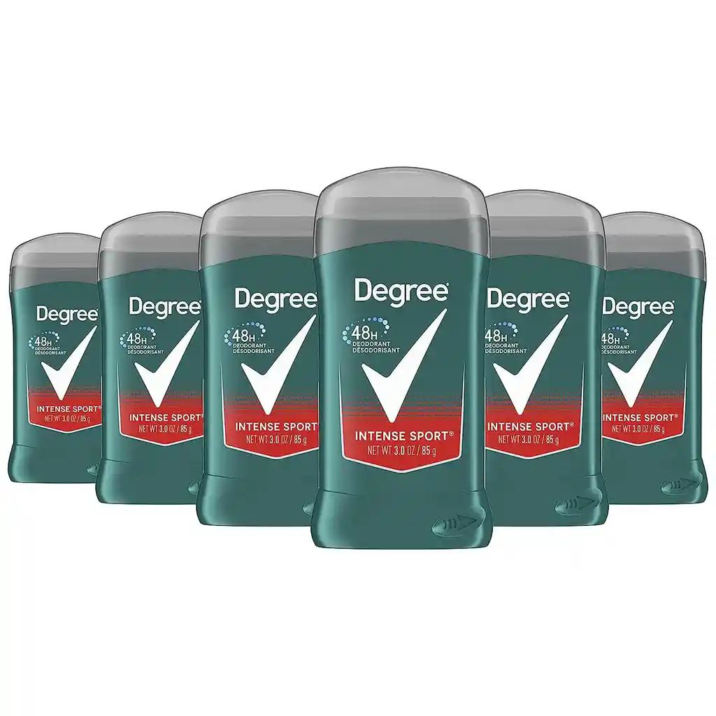 Degree Mens Desodorante Intense Sport Libre De Aluminio 48 Horas De Protección 3.0 Oz (85 G)