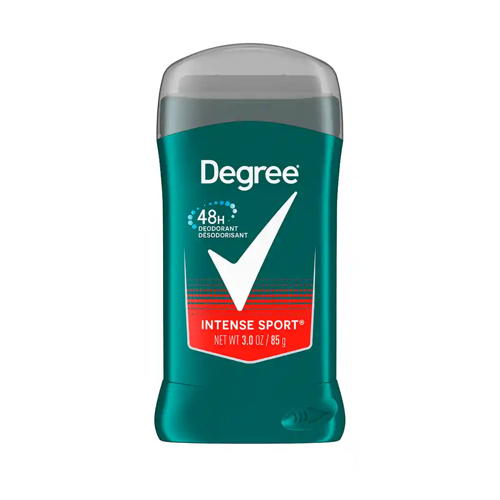 Degree Mens Desodorante Intense Sport Libre De Aluminio 48 Horas De Protección 3.0 Oz (85 G)