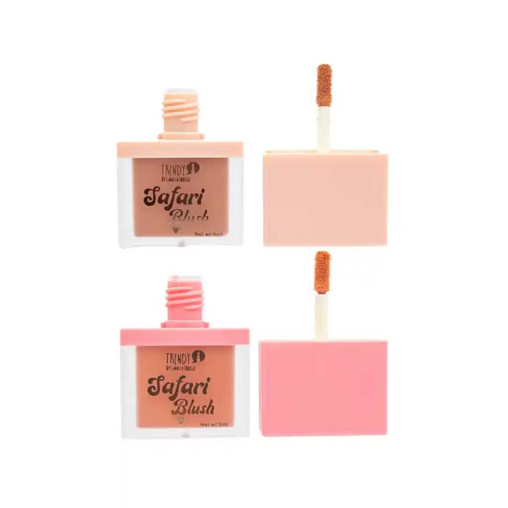 Kit Dúo Rubor Líquido Safari Blush Trendy