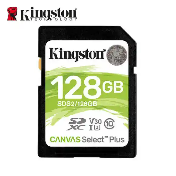 Tarjeta De Memoria Kingston Sds2 128 Gb Canvas Select Plus Sdxc Clase 10