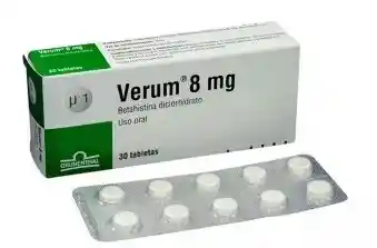 Verum 8 Mg (betahistina Diclohidrato) Caja