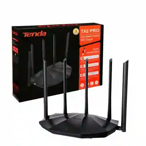 Tenda Tx2 Pro Ax1500 Wifi 6 Router Inalámbrico Gigabit Ethernet De Doble Banda 2.4 Ghz 5ghz