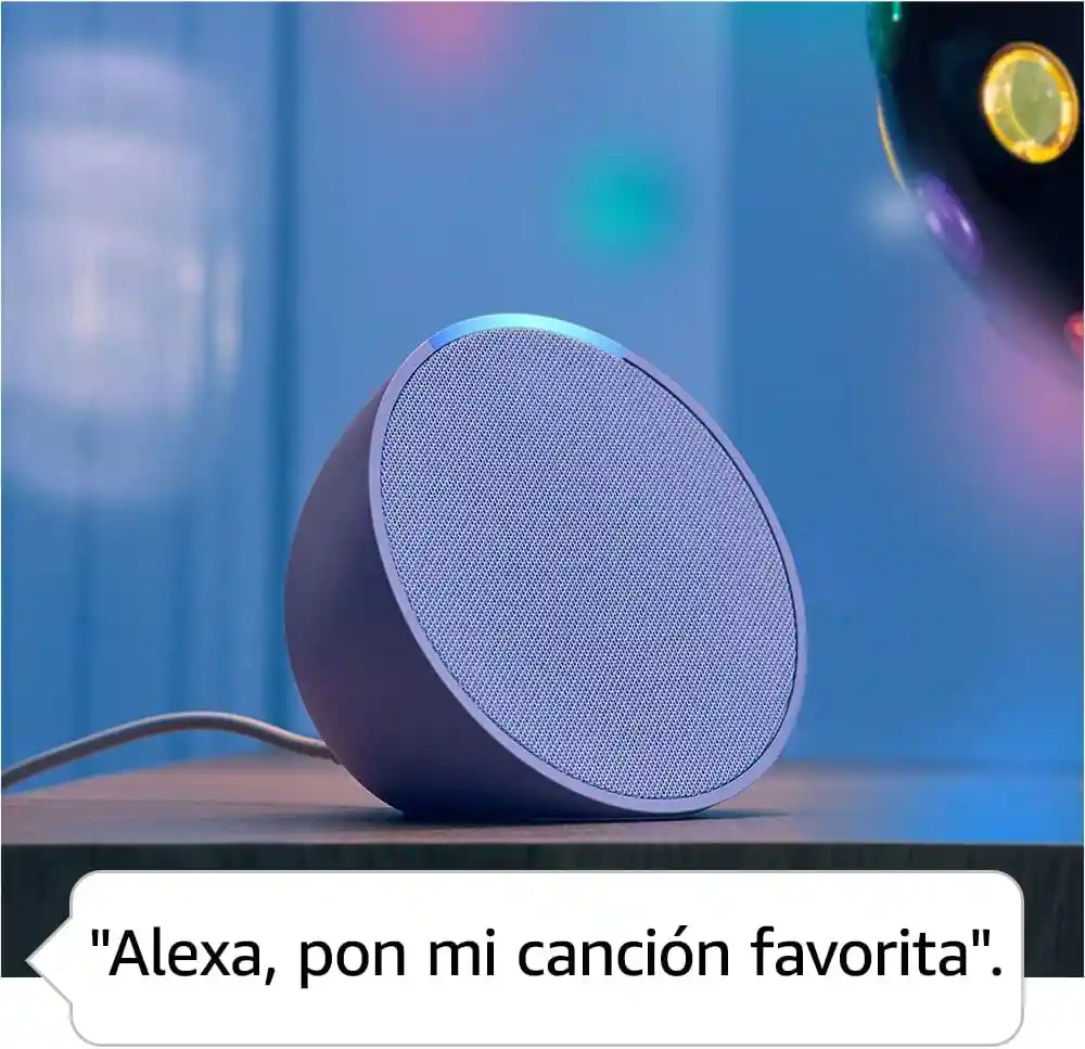 Amazon Echo Pop Altavoz Inteligente Bluetooth Con Alexa Sonido Potente Verde Azulado