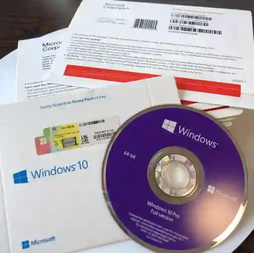 Licencia Windows 10 Pro Oem Dvd Paquete Completo Original ¡promoción!