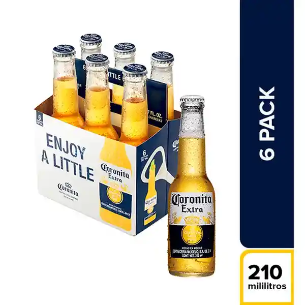 Coronita Cerveza Extra X6