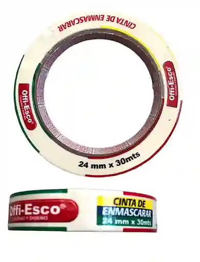 Cinta De Enmascarar Offi Esco 24mm X 30 Mt