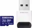 Tarjeta De Memoria Samsung Pro Plus Lector Usb 256 Gb Compatible Con Nintendo Switch Hasta 180 Mb/s