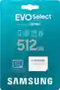 Tarjeta De Memoria Samsung Evo Select 512 Gb Compatible Con Nintendo Switch Hasta 130 Mb/s