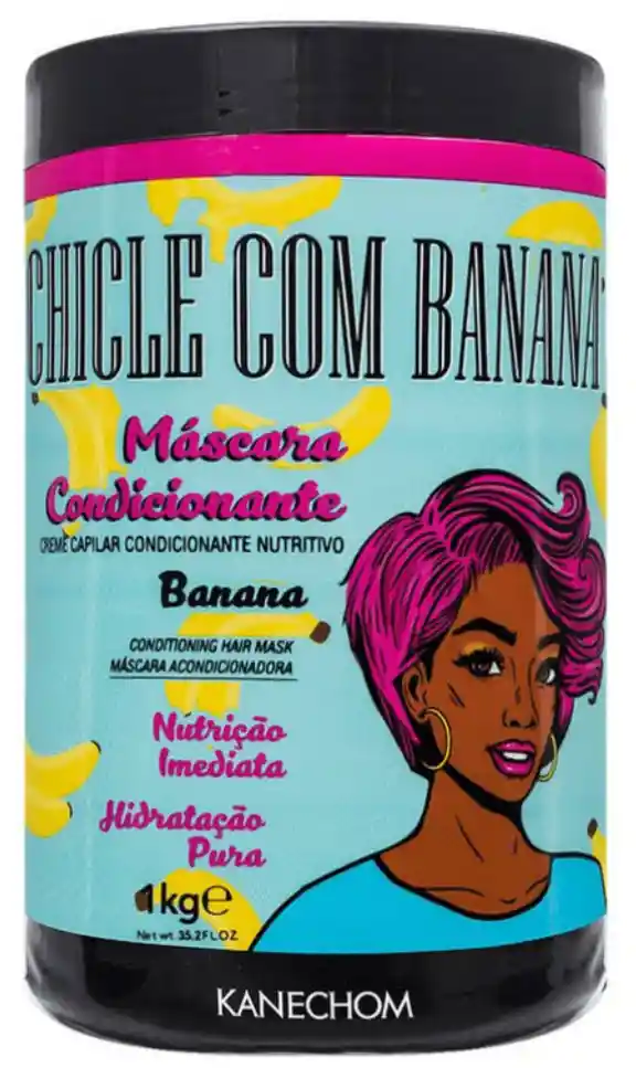 Máscara Acondicionadora Chiclé Con Banano Kanechom 1000ml