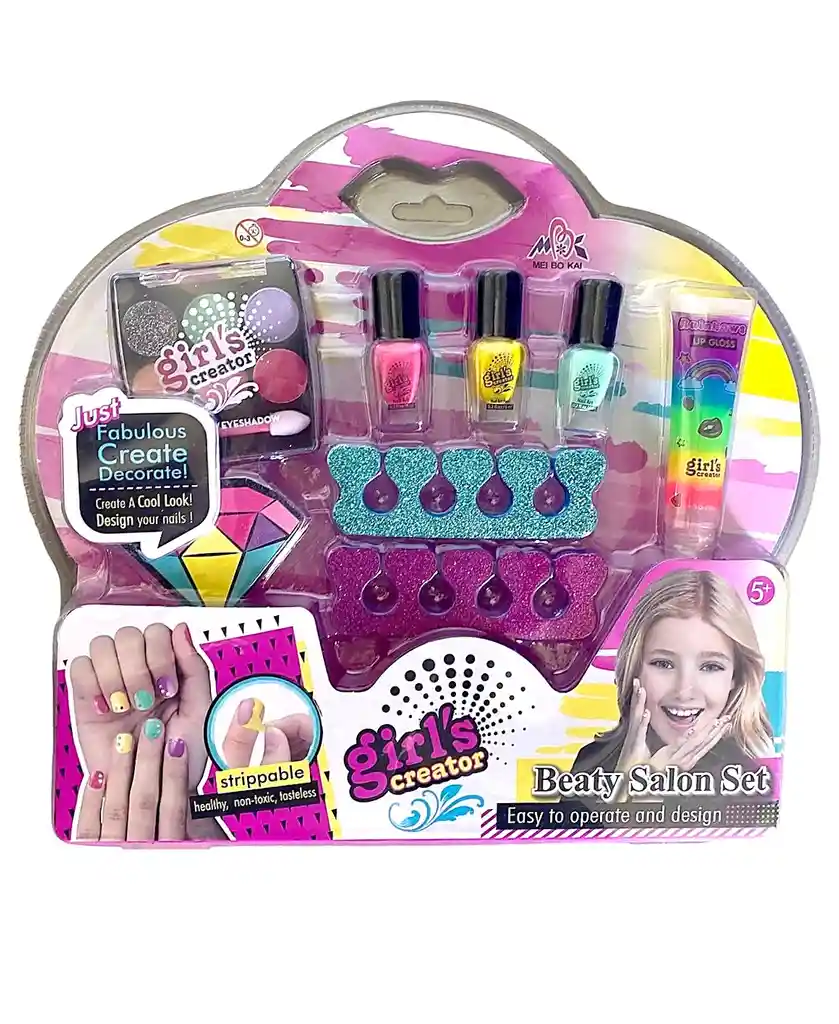 Juguete Set Decorado De Uñas Para Niñas Mbk-392