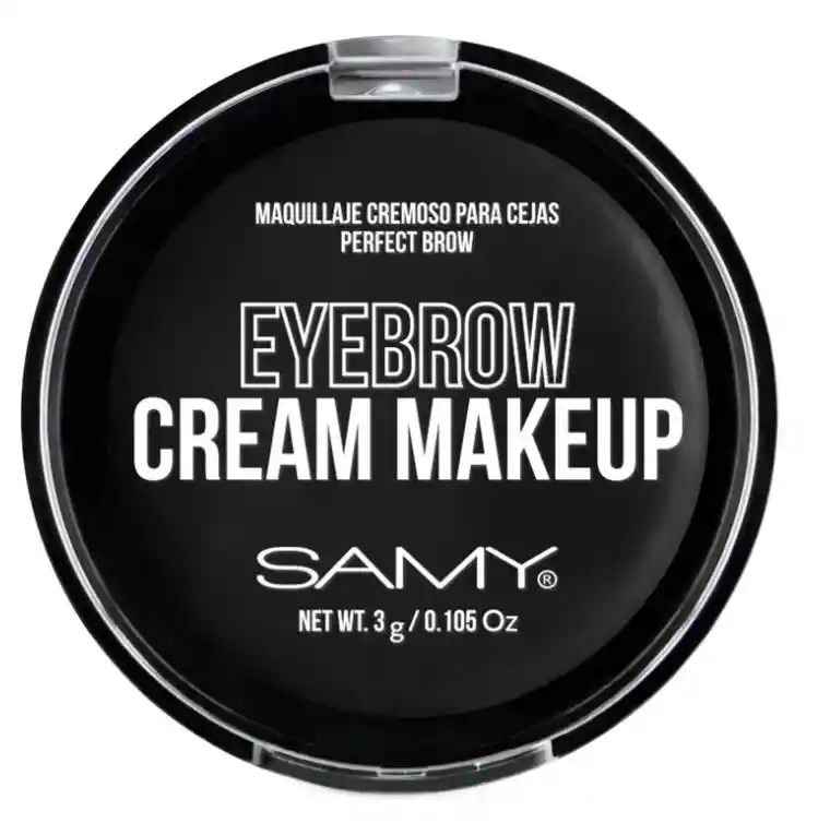 Maquillaje Cremoso Para Cejas Negro Samy