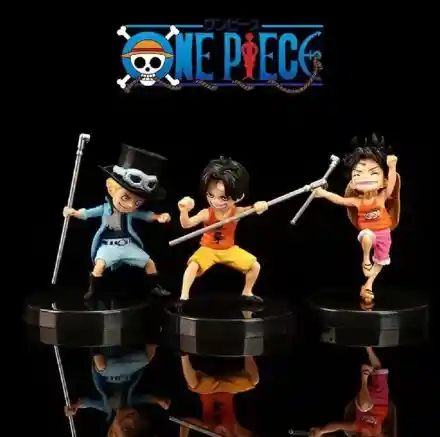 Figuras De Acción Set X3 One Piece 9cm