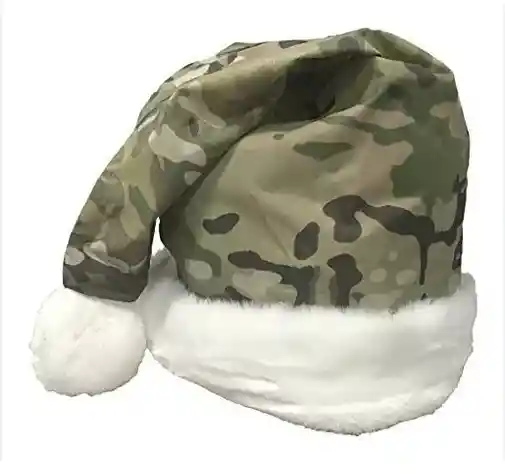 Gorro Navidad Papa Noel Militar Fiestas Regalo