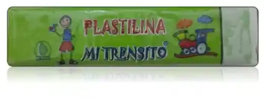 Plastilina Verde Limon En Barra 55 Gr Mi Trensito