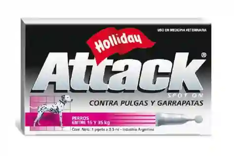 Attack Contra Pulgas Y Garrapatas (perros Entre 15-35 Kg)- Hollday