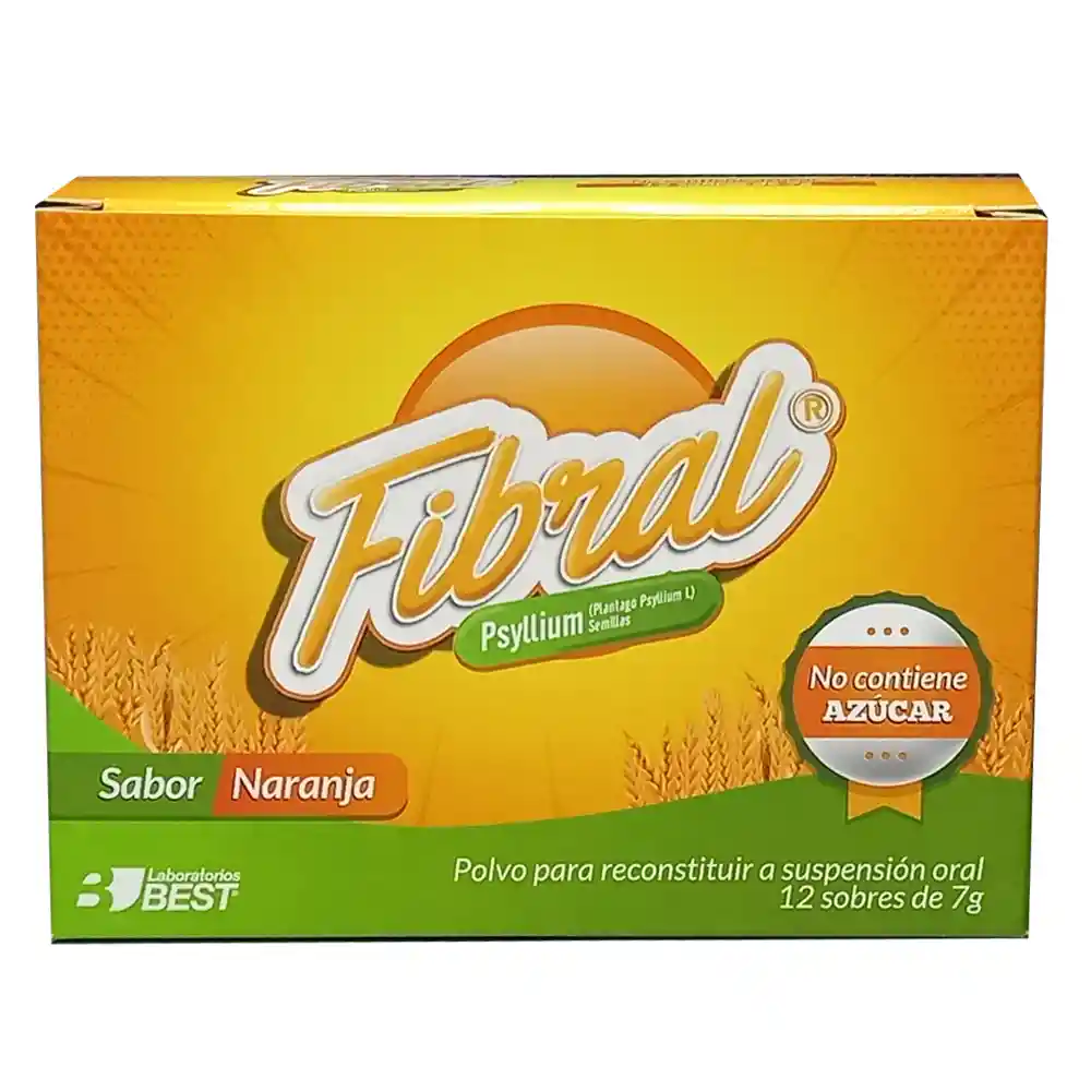 Fibral Naranja Polvo Caja X 12 Sobres De 7 Gr