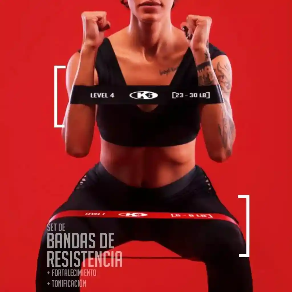 Set De Bandas De Resistencia X4 - K6
