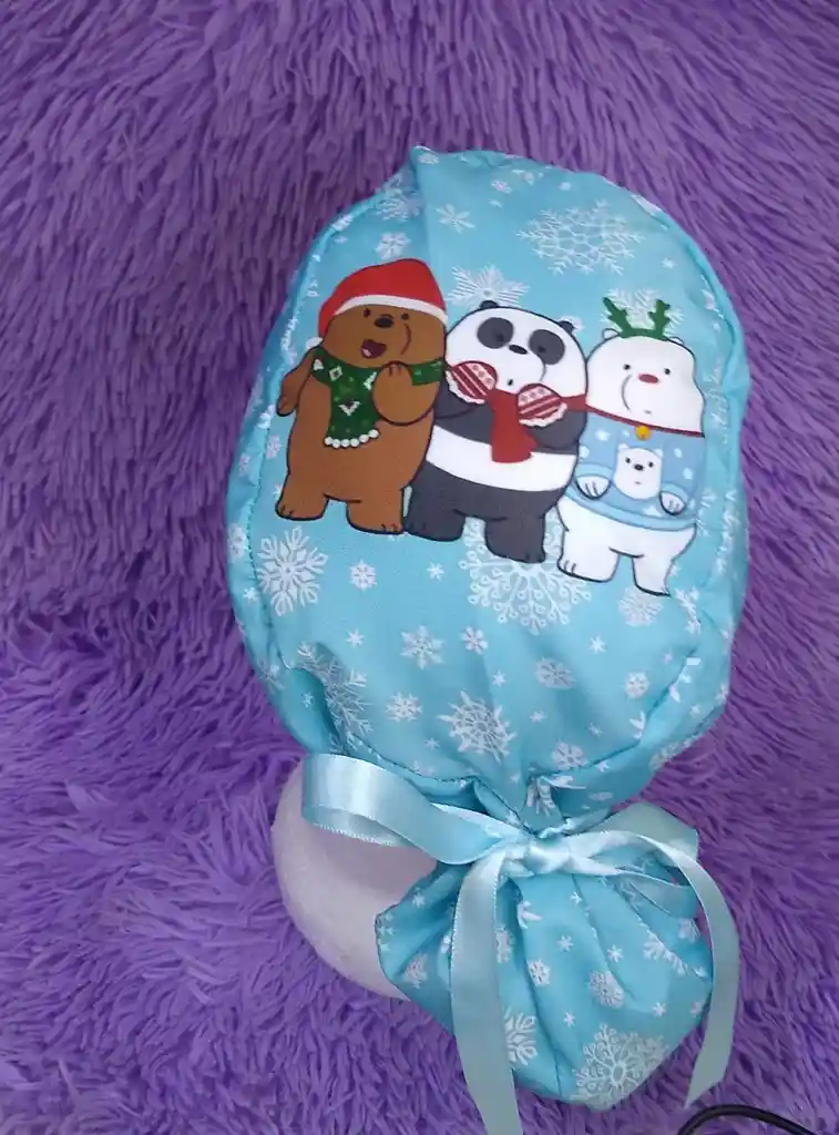 Gorro Quirúrgico Osos Escandalosos Navideño