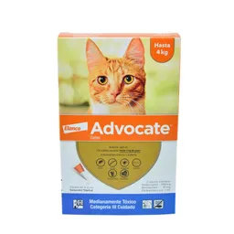 Tripack Advocate Antiparasitario Para Gatos (hasta 4 Kg) Pipeta Por 0.4 Ml