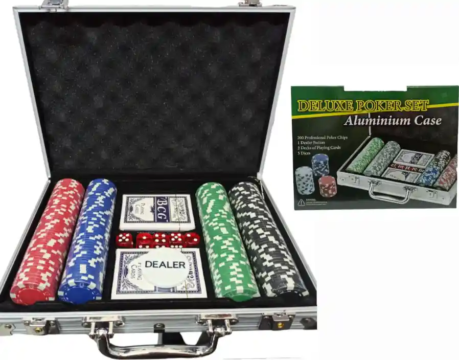 Juego Poker Profesional Set 200 Chips