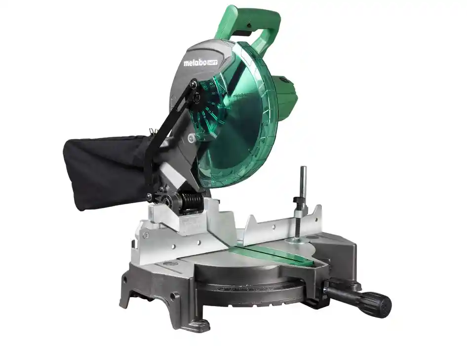 Sierra Ingleteadora Electrica Metabo Hpt 10pul Bisel Unico Motor De 15 Amperios Rango De Ángulo De Inglete De 0 A 52 Grados Rango Biselado De 0 A 45 Grados
