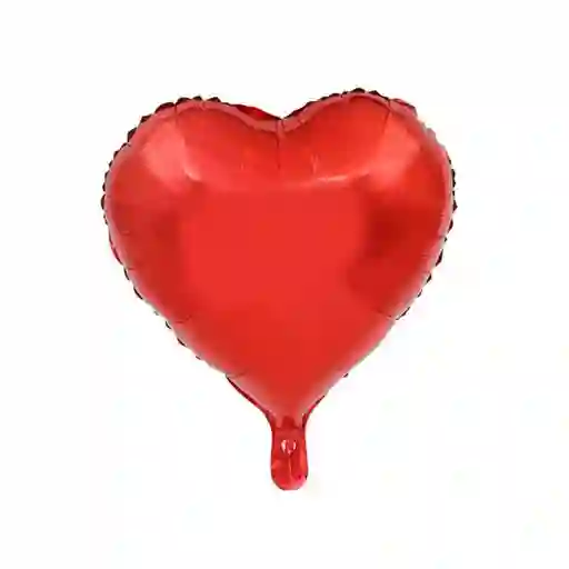 Globo Metalizado Corazon Rojo 18"