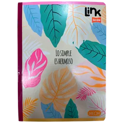 Cuaderno Cosido Scribe Link Para Mujer Con Stickers Cuadros 100 Hojas - Se Envia Un Motivo Aleatorio